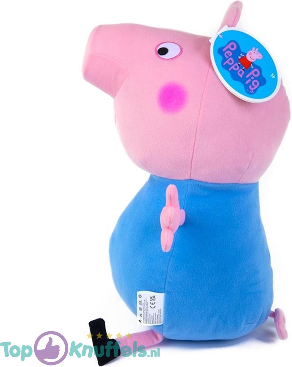 George Pluche Knuffel Peppa Pig XXL 80 cm | Varkentje Plush Toy | Speelgoed knuffelpop knuffeldier voor kinderen jongens meisjes | Grote varken dieren dierentuin knuffeltje extra groot XL